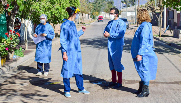 Salud comenzó la búsqueda de casos COVID-19 en los barrios de la ciudad.